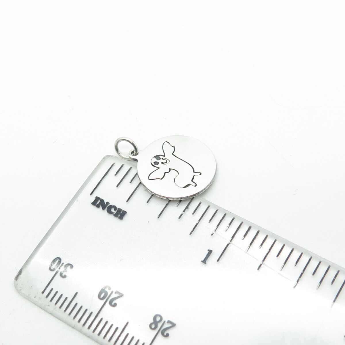 TWO IN TOWN 925 Sterling Silver USA Ghost Charm Pendant