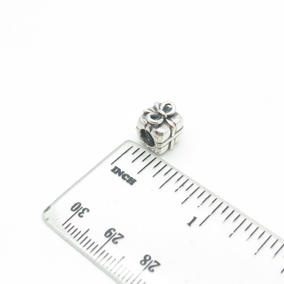 PANDORA 925 Sterling Silver Present Box Bead Charm