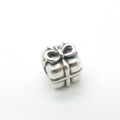 PANDORA 925 Sterling Silver Present Box Bead Charm