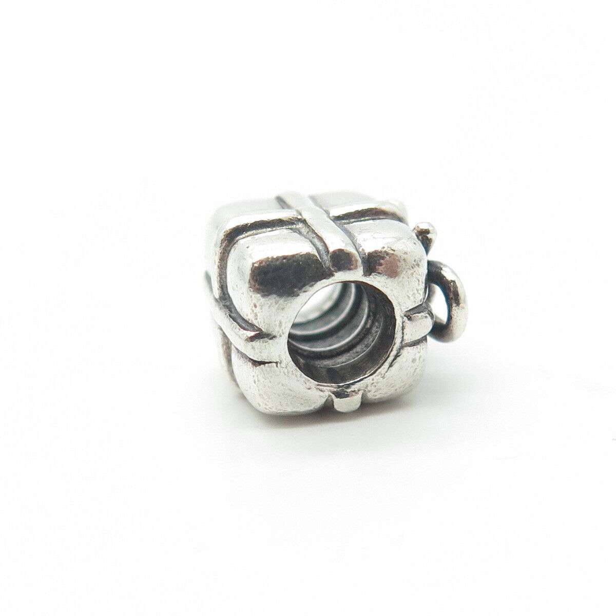 PANDORA 925 Sterling Silver Present Box Bead Charm