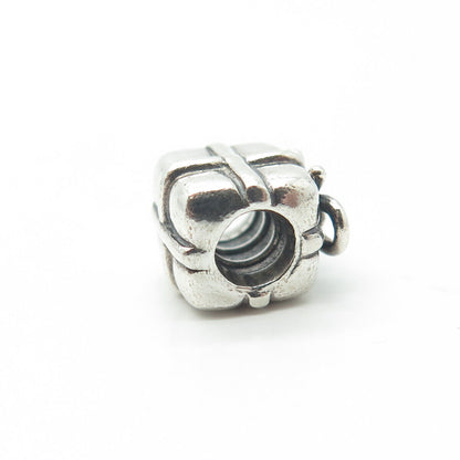 PANDORA 925 Sterling Silver Present Box Bead Charm