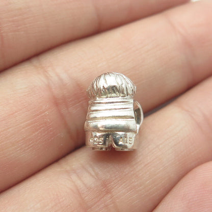 PANDORA 925 Sterling Silver Precious Boy Bead Charm