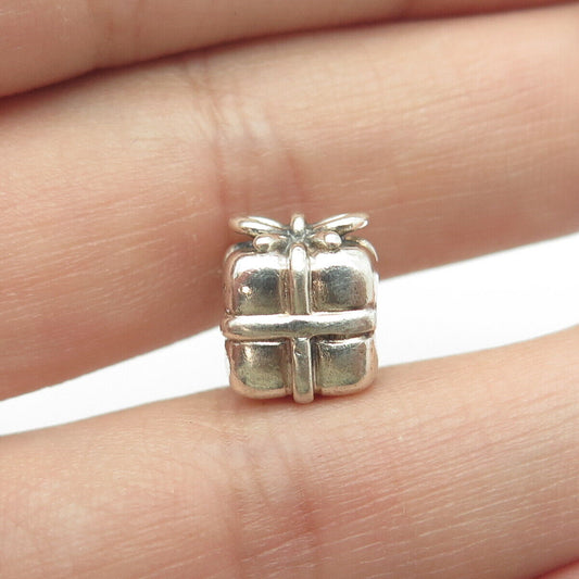 PANDORA 925 Sterling Silver Present Box Bead Charm