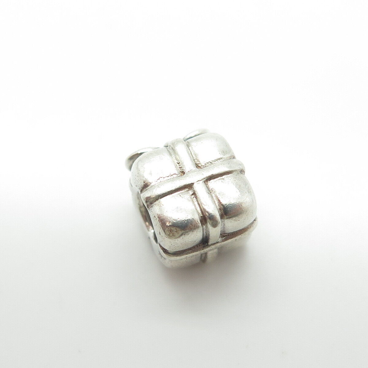 PANDORA 925 Sterling Silver Present Box Bead Charm