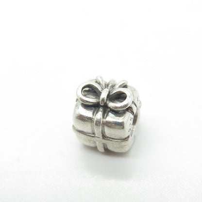 PANDORA 925 Sterling Silver Present Box Bead Charm