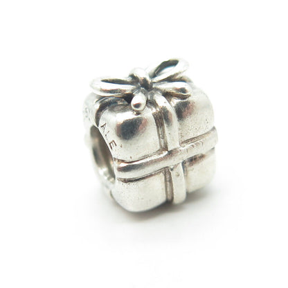 PANDORA 925 Sterling Silver Present Box Bead Charm