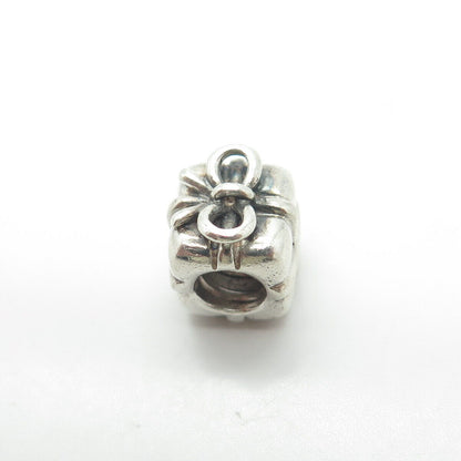 PANDORA 925 Sterling Silver Present Box Bead Charm