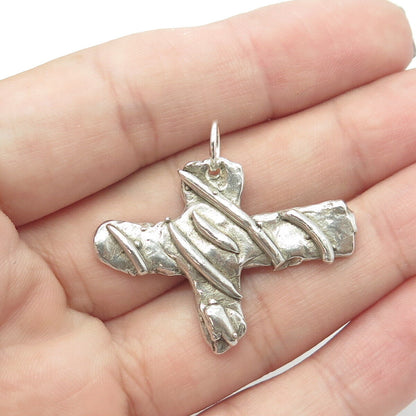 925 Sterling Silver Vintage Cross Pendant