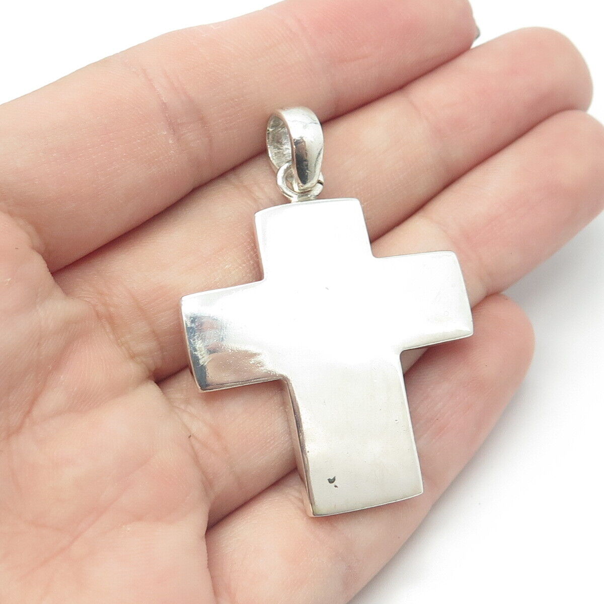 925 Sterling Silver Vintage Cross Pendant