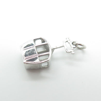 925 Sterling Silver Vintage Cable Car / Funicular Charm Pendant