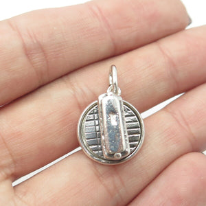 BELL TRADING POST 925 Sterling Silver Antique Art Deco SF Cable Car Pendant