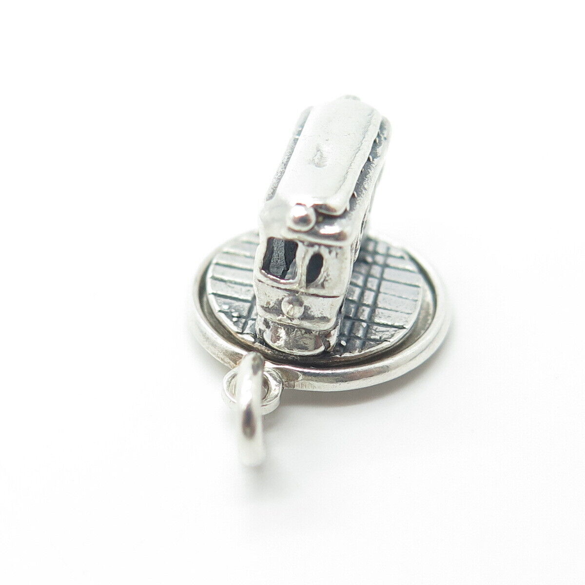 BELL TRADING POST 925 Sterling Silver Antique Art Deco SF Cable Car Pendant