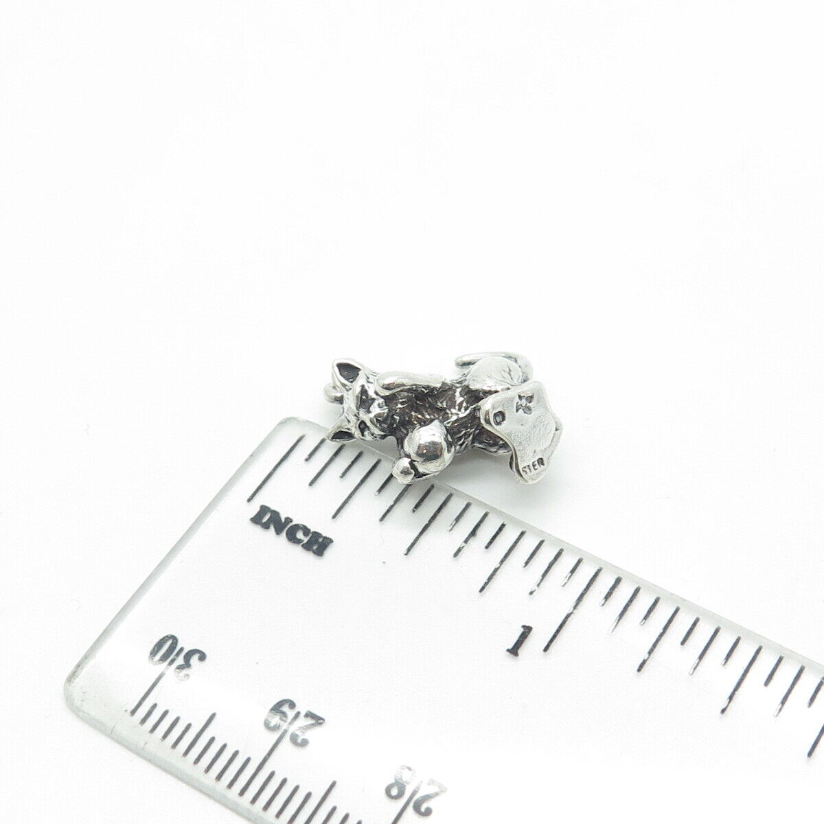 SUNWEST SILVER CO. Sterling Silver Vintage Southwestern Playing Dog Pendant