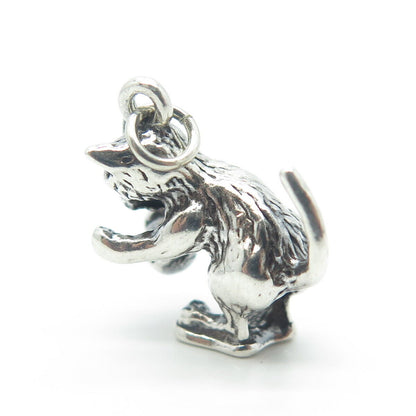 SUNWEST SILVER CO. Sterling Silver Vintage Southwestern Playing Dog Pendant