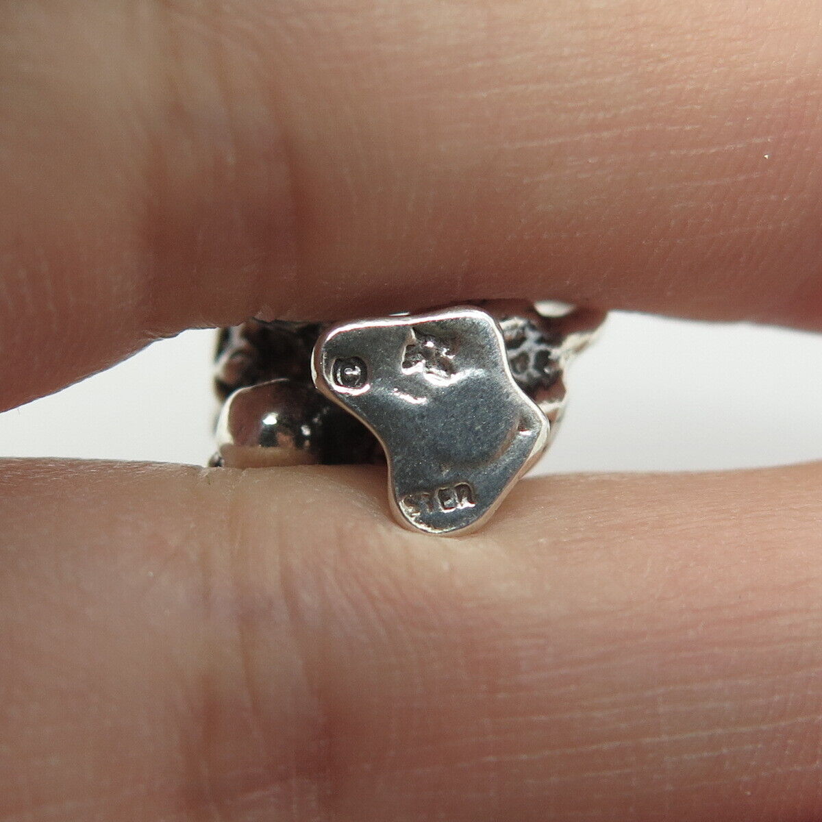 SUNWEST SILVER CO. Sterling Silver Vintage Southwestern Playing Dog Pendant