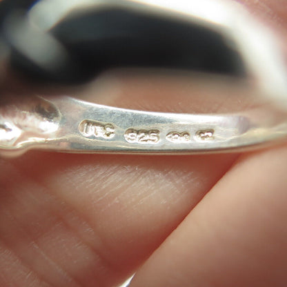 925 Sterling Silver Radiant-Cut White C Z Engagement Ring Size 6