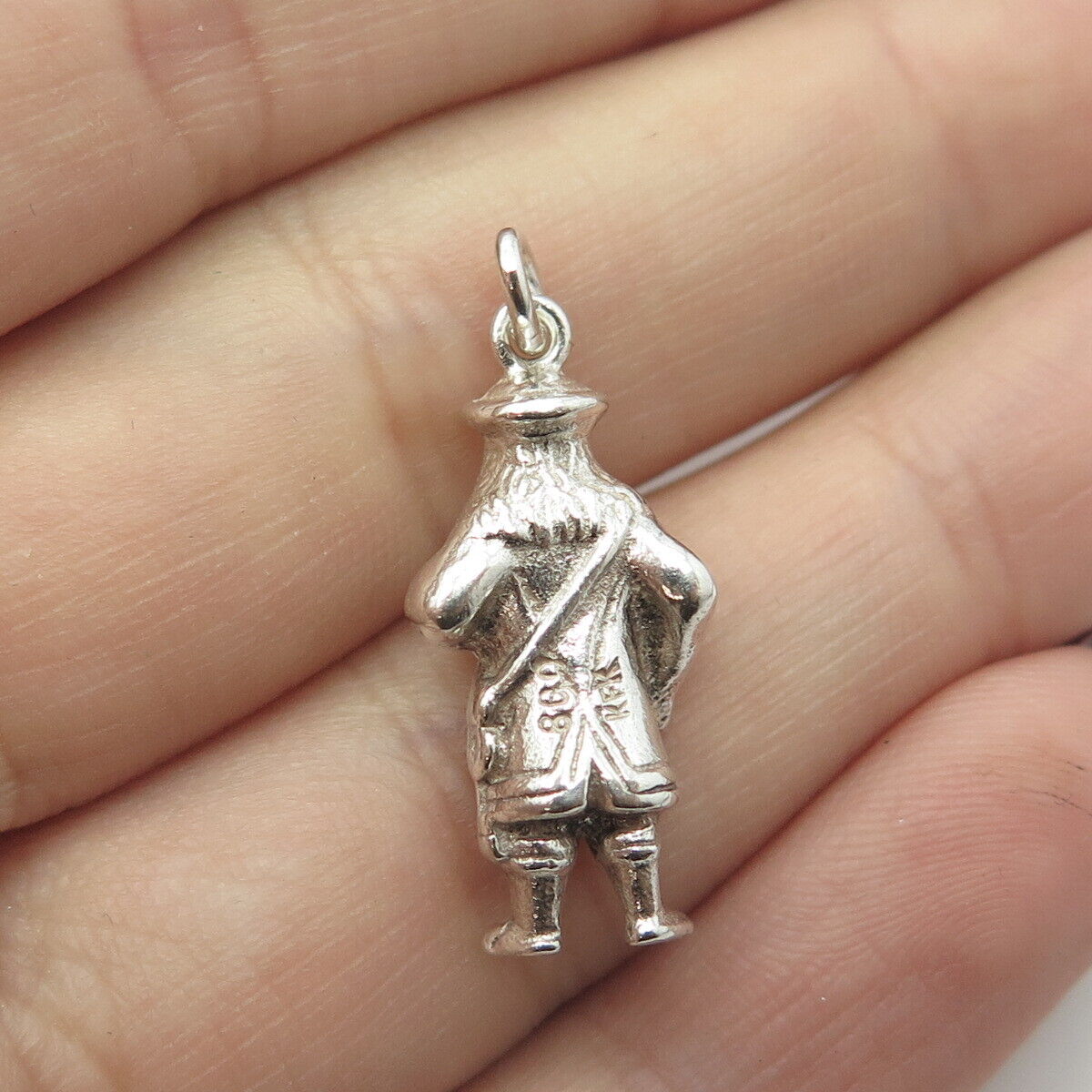 800 Silver Vintage KFK European King's Toast Charm Pendant