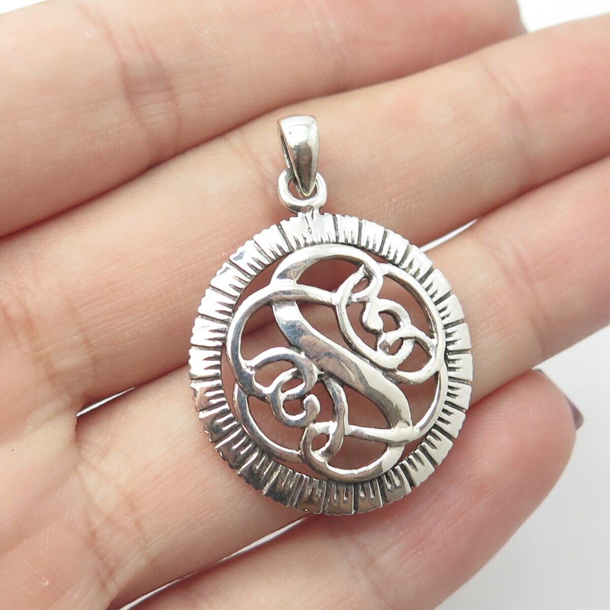 925 Sterling Silver Vintage Celtic Pendant