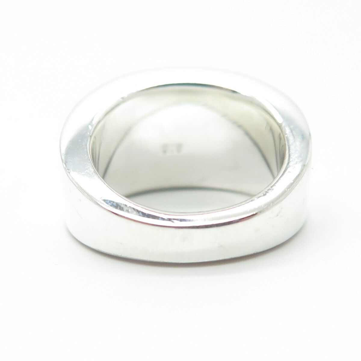 925 Sterling Silver Modernist Ring Size 6