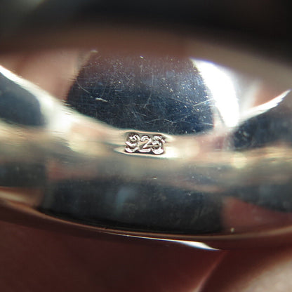 925 Sterling Silver Modernist Ring Size 6