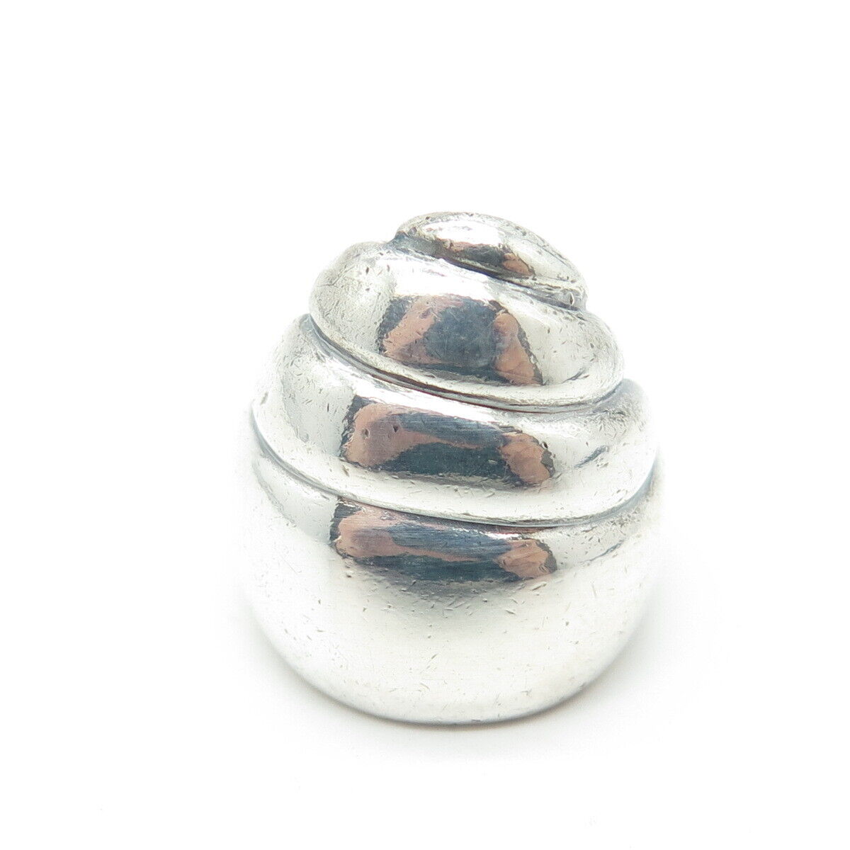 925 Sterling Silver Vintage Modernist Ring Size 5.75