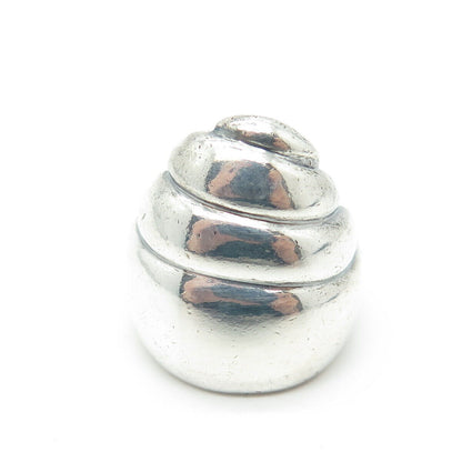 925 Sterling Silver Vintage Modernist Ring Size 5.75