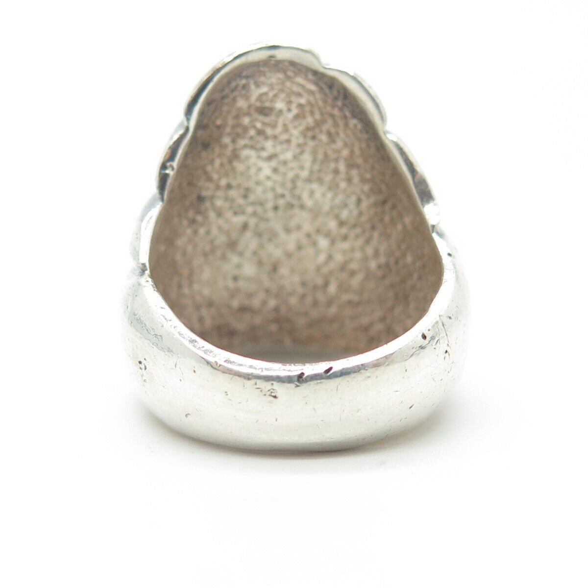 925 Sterling Silver Vintage Modernist Ring Size 5.75