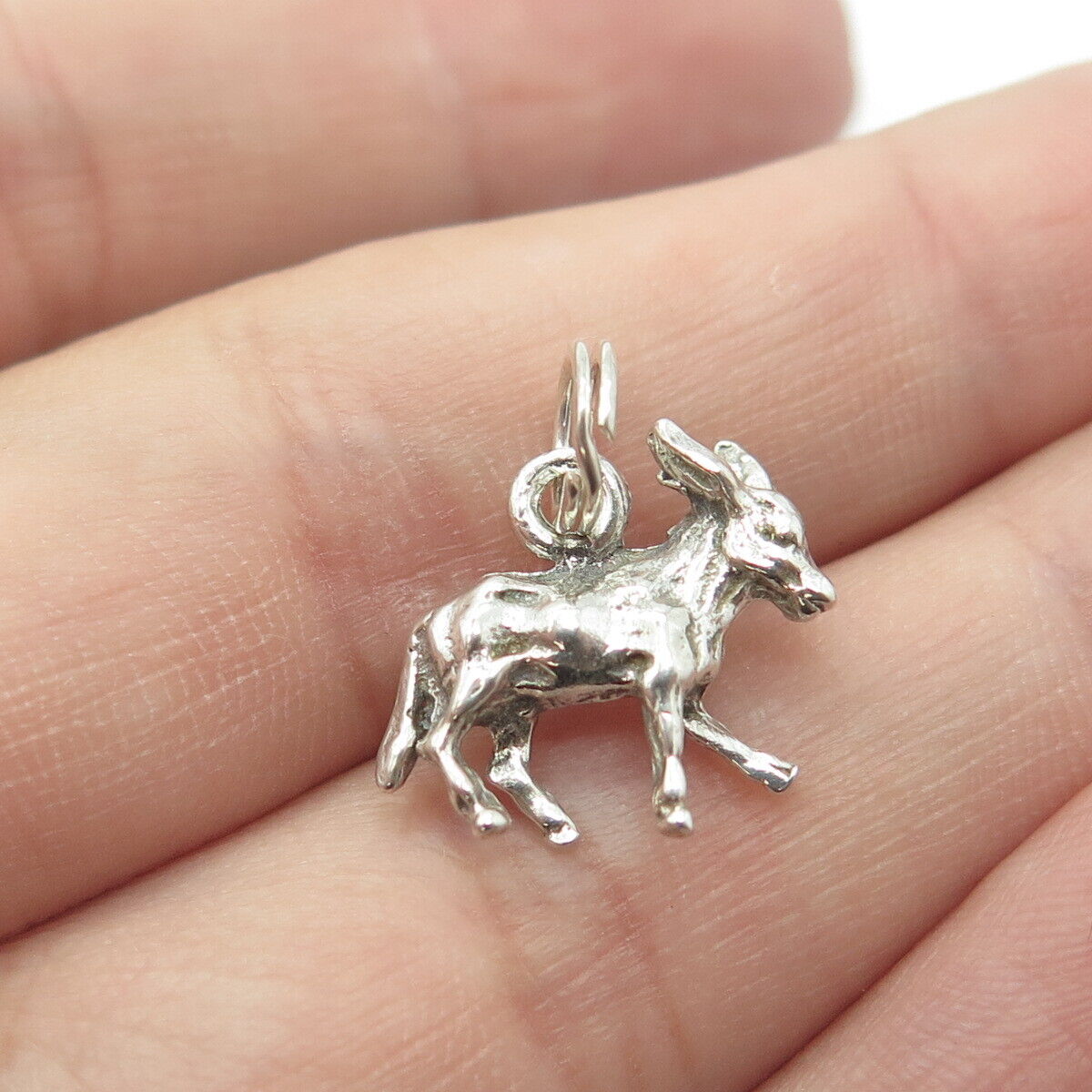 925 Sterling Silver Vintage Dinkey 3D Charm Pendant