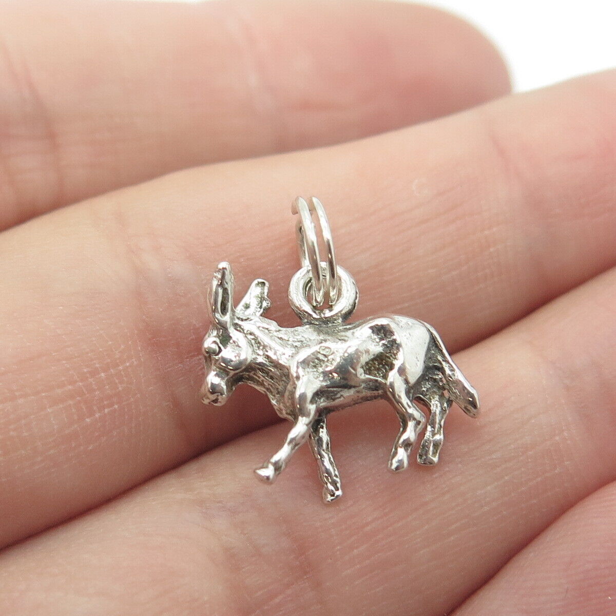 925 Sterling Silver Vintage Dinkey 3D Charm Pendant