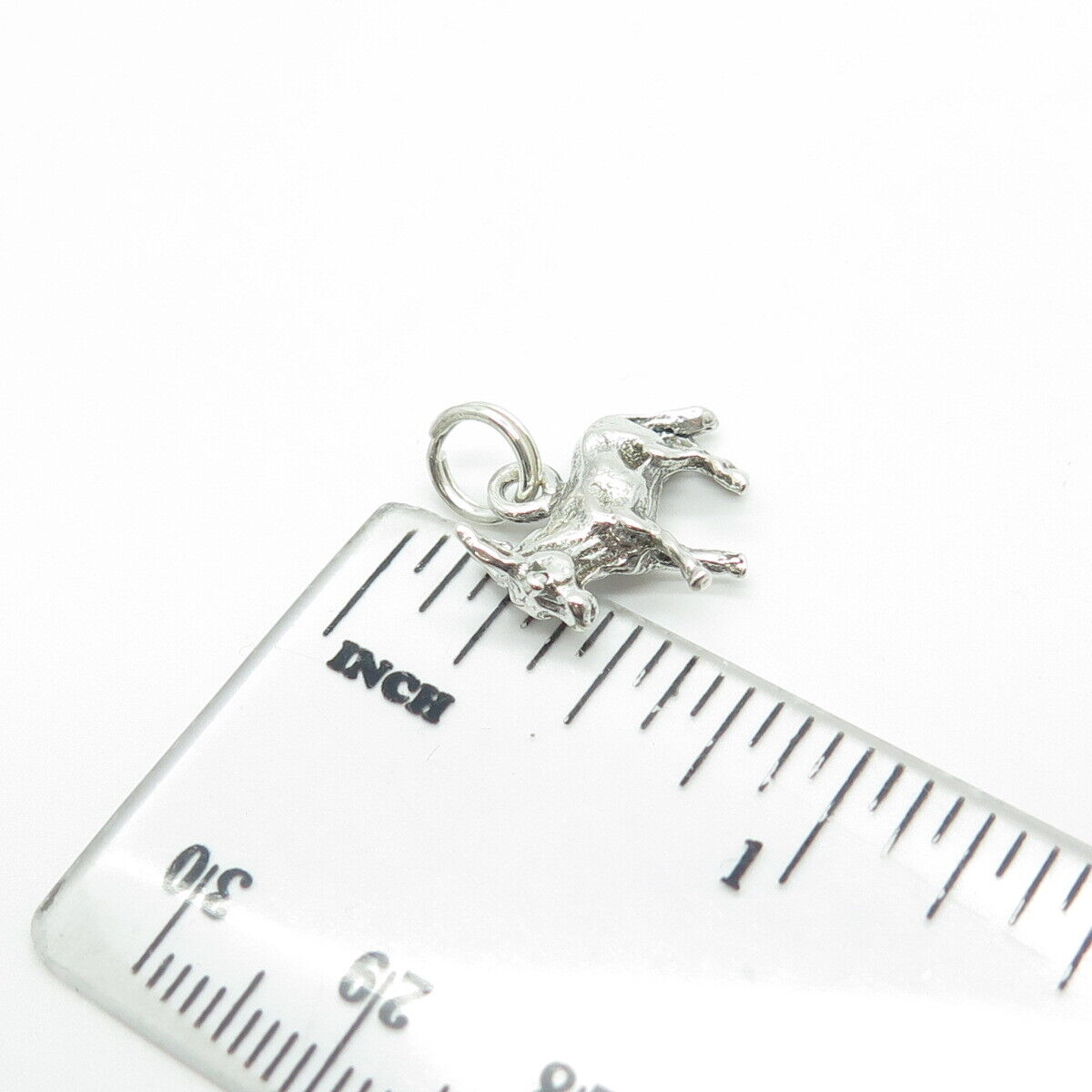 925 Sterling Silver Vintage Dinkey 3D Charm Pendant