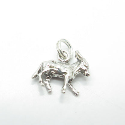 925 Sterling Silver Vintage Dinkey 3D Charm Pendant