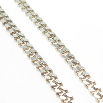 925 Sterling Silver Italy Miami Cuban Link Bracelet 8"