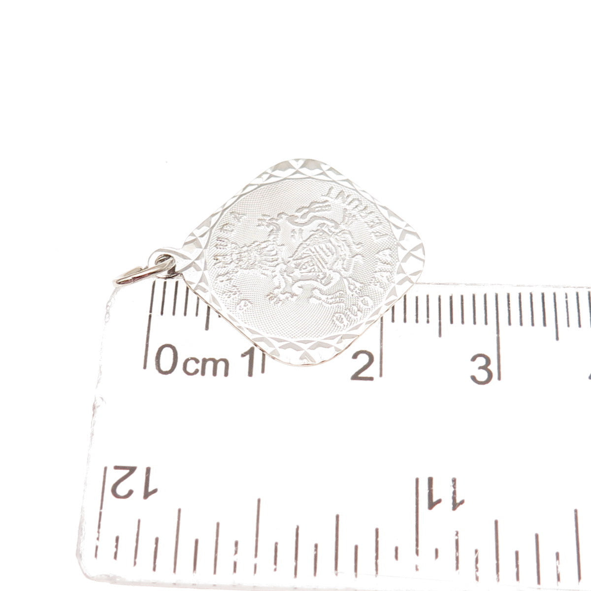 CREA 925 Sterling Silver Vintage Bermuda Coat of Arms Charm Pendant