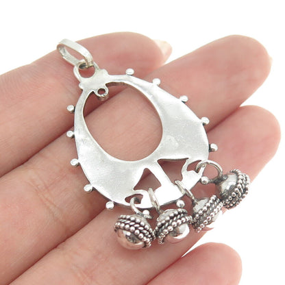 925 Sterling Silver Vintage Ethnic Pendant