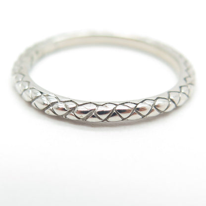 925 Sterling Silver Cage Band Ring Size 6.75