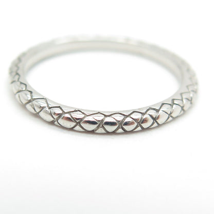 925 Sterling Silver Cage Band Ring Size 6.75