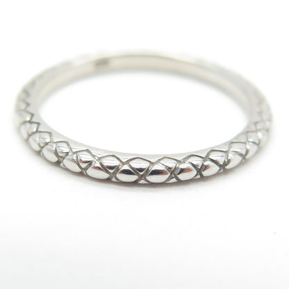 925 Sterling Silver Cage Band Ring Size 6.75