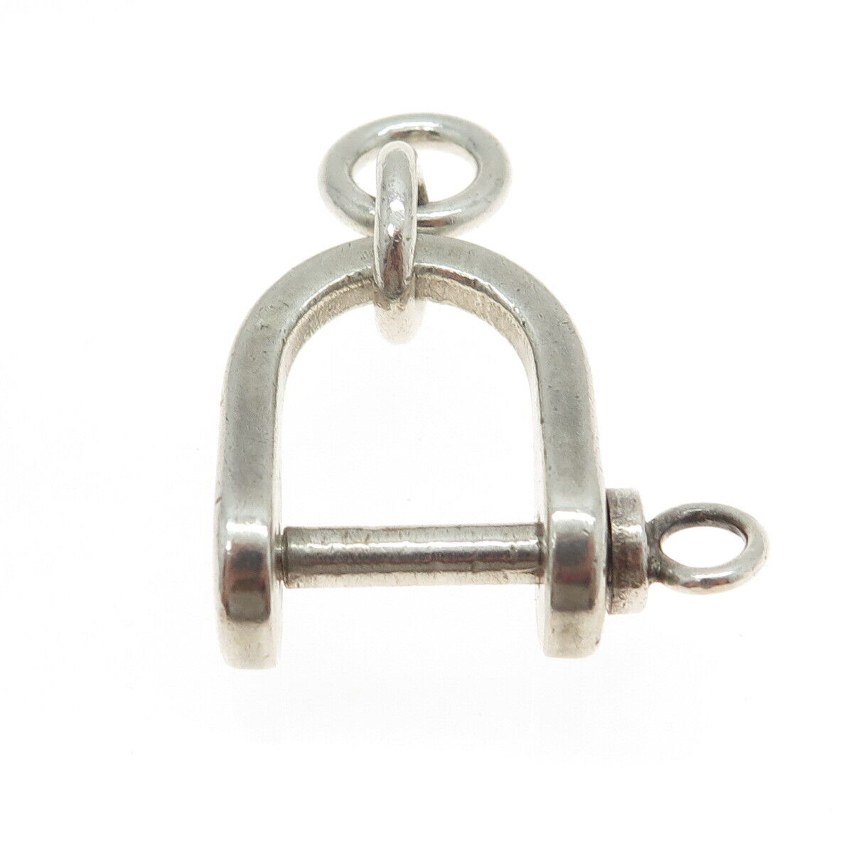 AVEDON 925 Sterling Silver Vintage Horse Snaffle Riding Bit Key Ring Holder