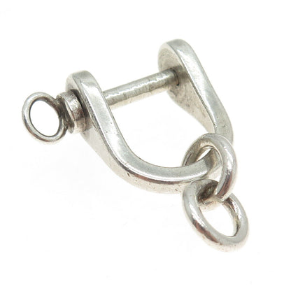 AVEDON 925 Sterling Silver Vintage Horse Snaffle Riding Bit Key Ring Holder