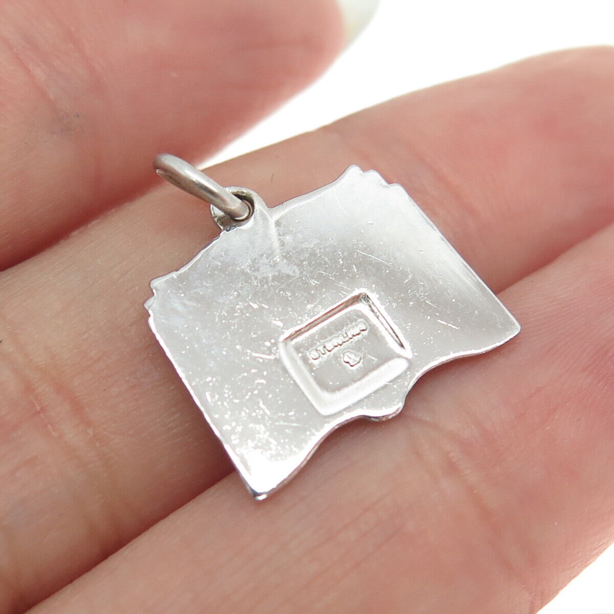 925 Sterling Silver Vintage "Queenly Quest" Book Charm Pendant