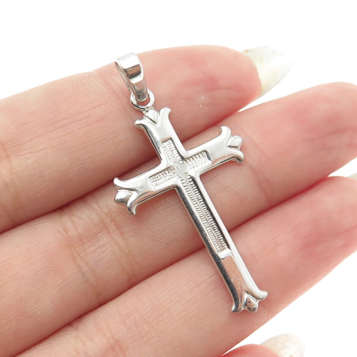 925 Sterling Silver Cross Religious Pendant