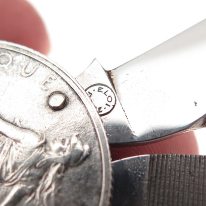 Eloi Pernet 835 Silver Antique 1918 France 2 Francs Coin Pocket Knife Pendant