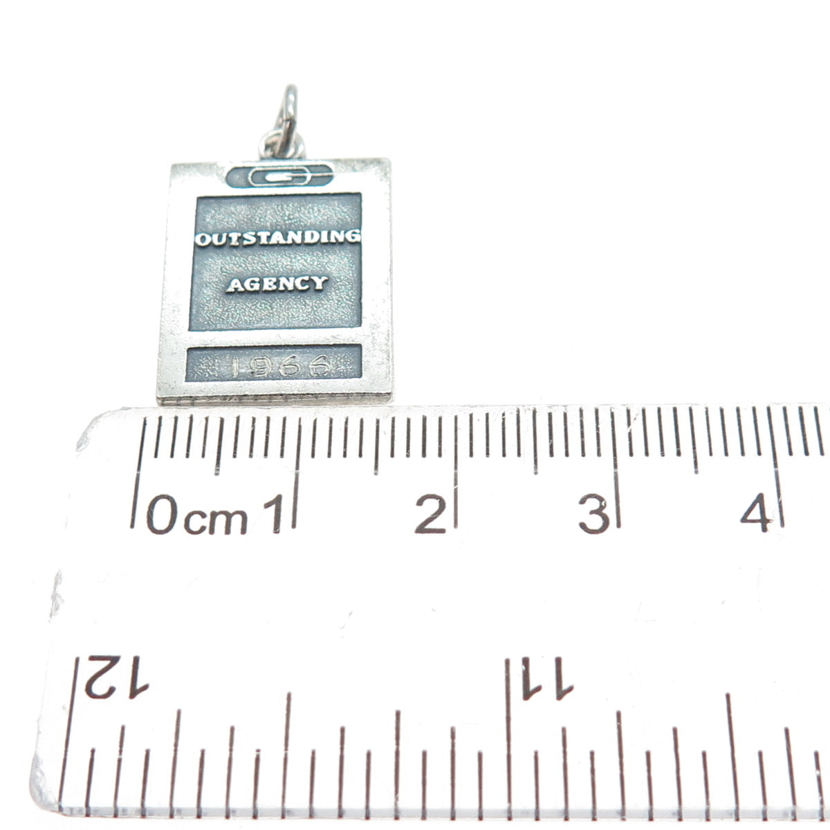 LGB BALFOUR Sterling Vintage 1966 Outstanding Agency Minimalist Charm Pendant