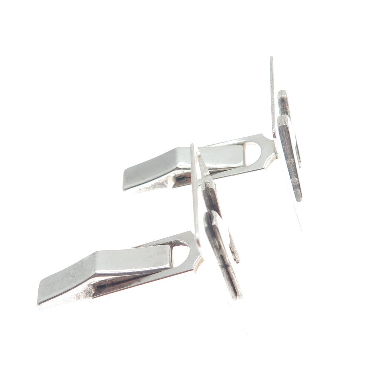 925 Sterling Silver Vintage Letter "M" Initial Cufflinks