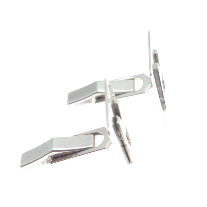 925 Sterling Silver Vintage Letter "M" Initial Cufflinks