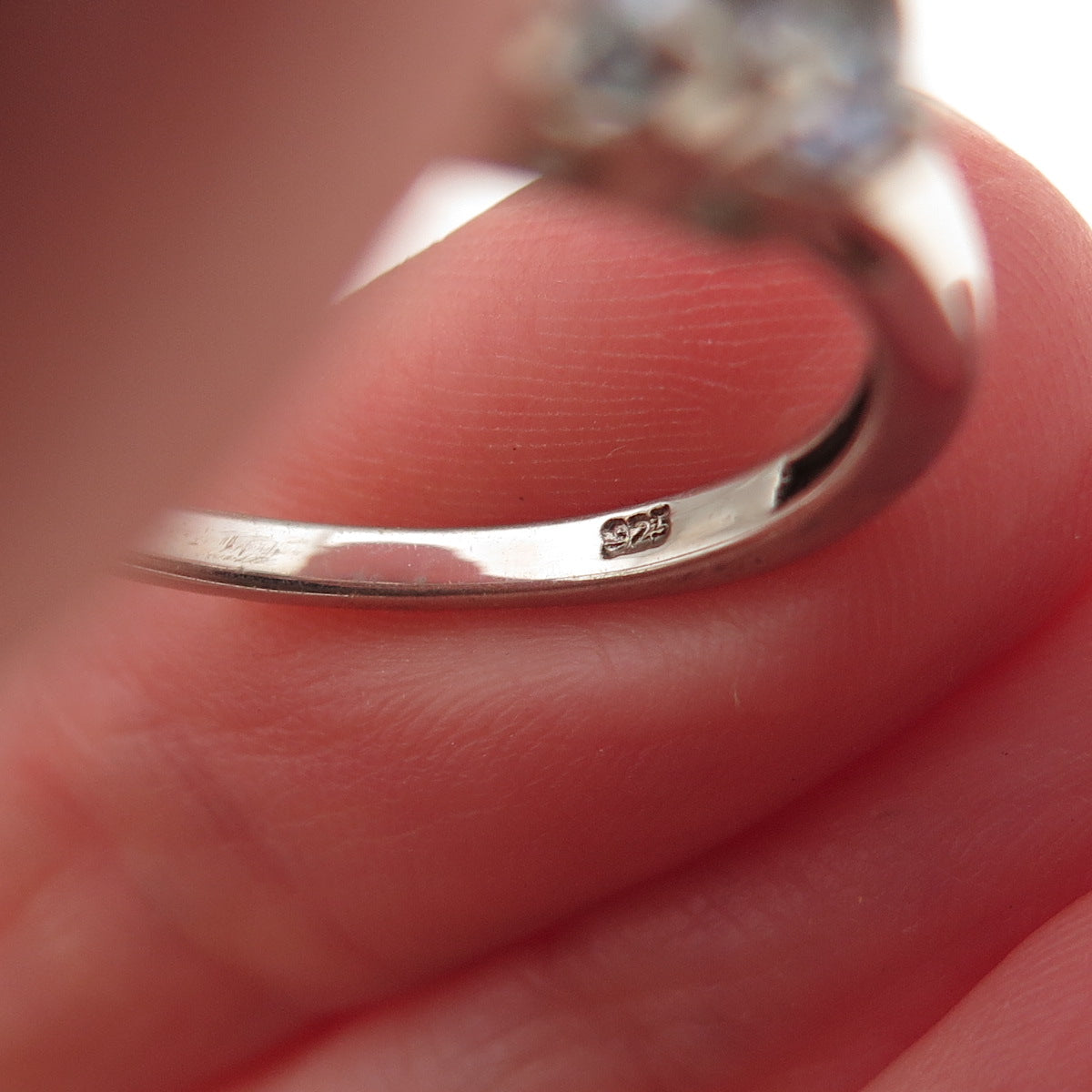 Chuck Clemency 925 Sterling Silver Real Oval-Cut Tanzanite Ring Size 10