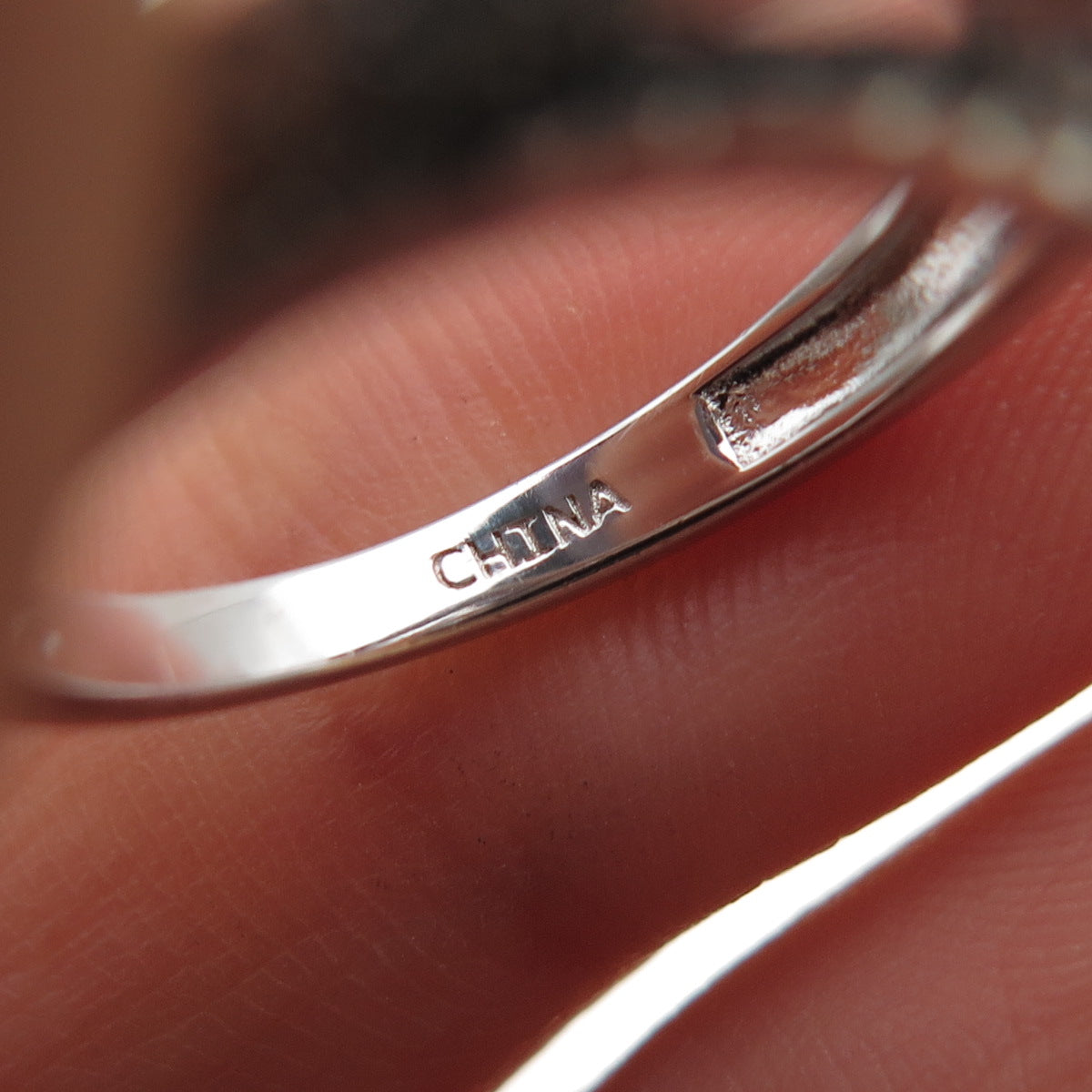 925 Sterling Silver Round-Cut C Z Engagement Ring Size 5.25