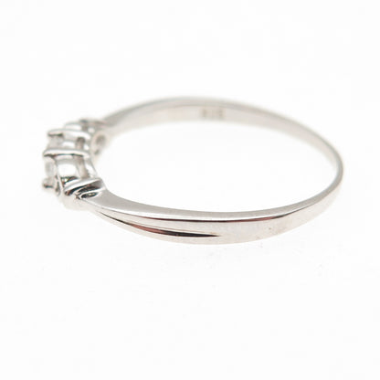 925 Sterling Silver Round-Cut C Z Heart Engagement Ring Size 8