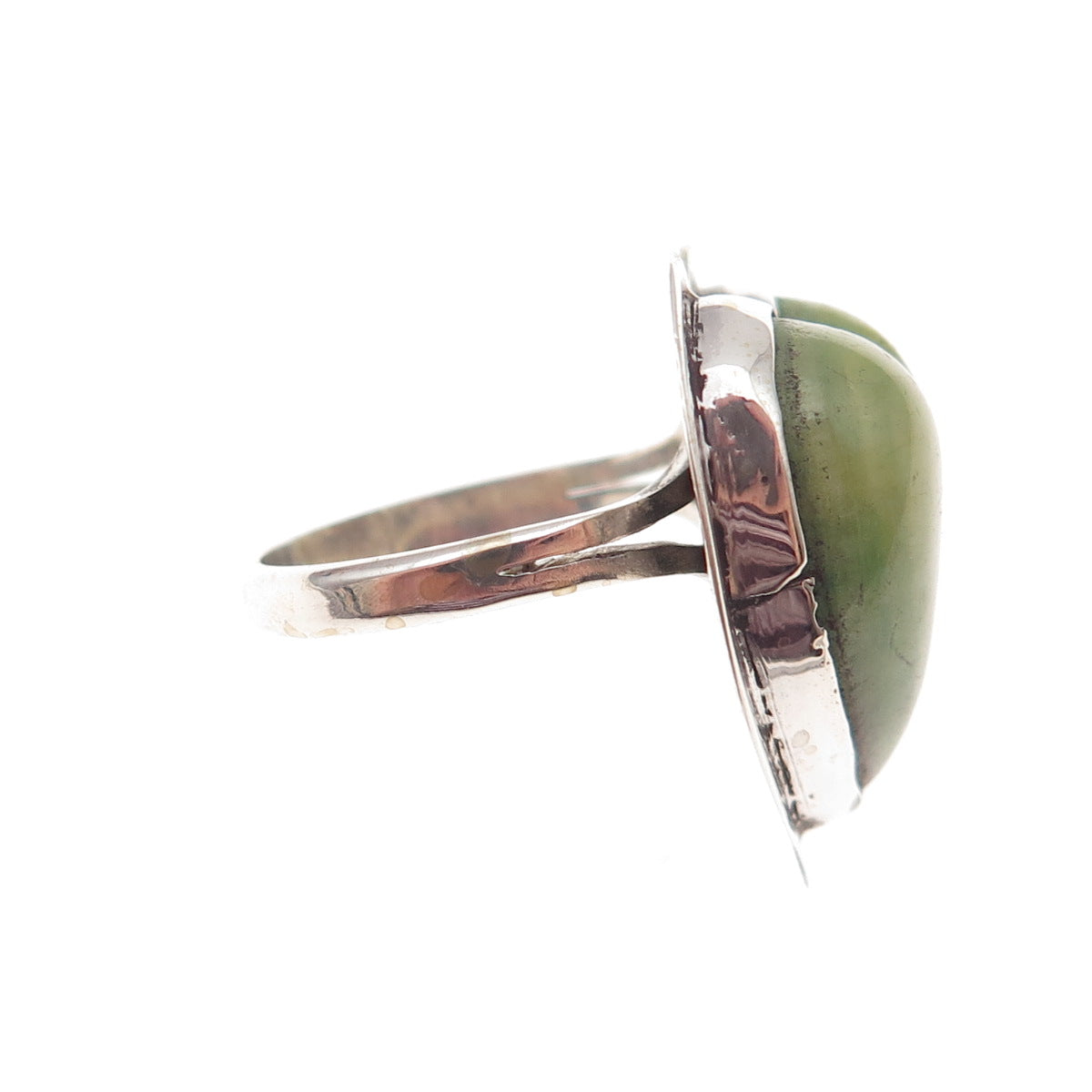 Old Pawn 925 Sterling Silver Vintage Royston Turquoise Heart Tribal Ring Size 6