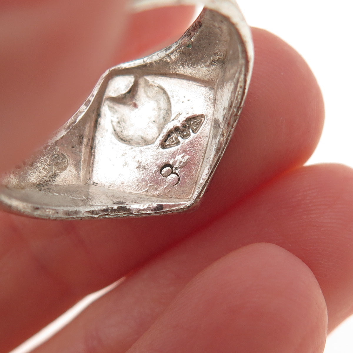 Clark & Coombs 925 Sterling Silver Vintage Cub Boy's Scout Ring Size 7.75